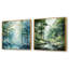 Tranquil Shadows Green Forest - ensemble de 2 carrés de forêt-1645248729-1645248730