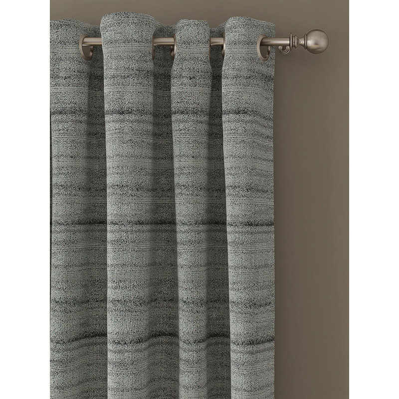 Paire de rideaux obscurcissant avec œillets SILK, Gris