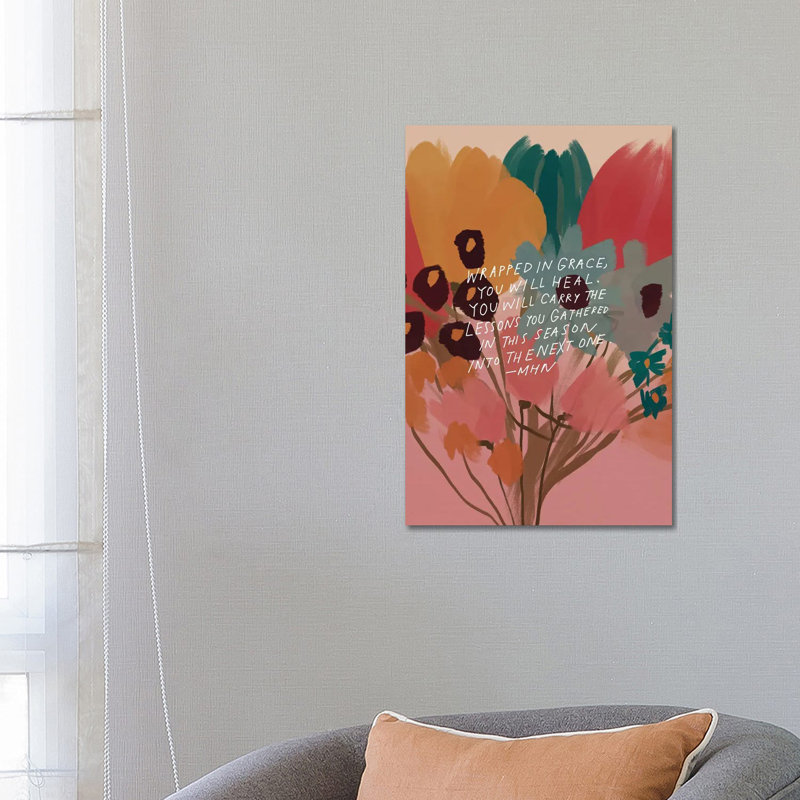Flower Bouquet (Wrapped In Grace) by Morgan Harper Nichols - Wrapped Canvas Gallery-Wrapped Canvas Giclée