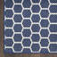 Tapis bleu marine intérieur / extérieur réversible à motif géométrique Kurmanbek-1857871633