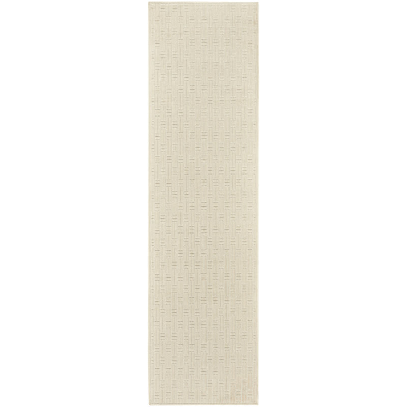 Tapis ivoire moderne lavable 2 pi 2 po x 8 pi Nourison, Tapis de couloir 2 pi 2 po x 8 pi