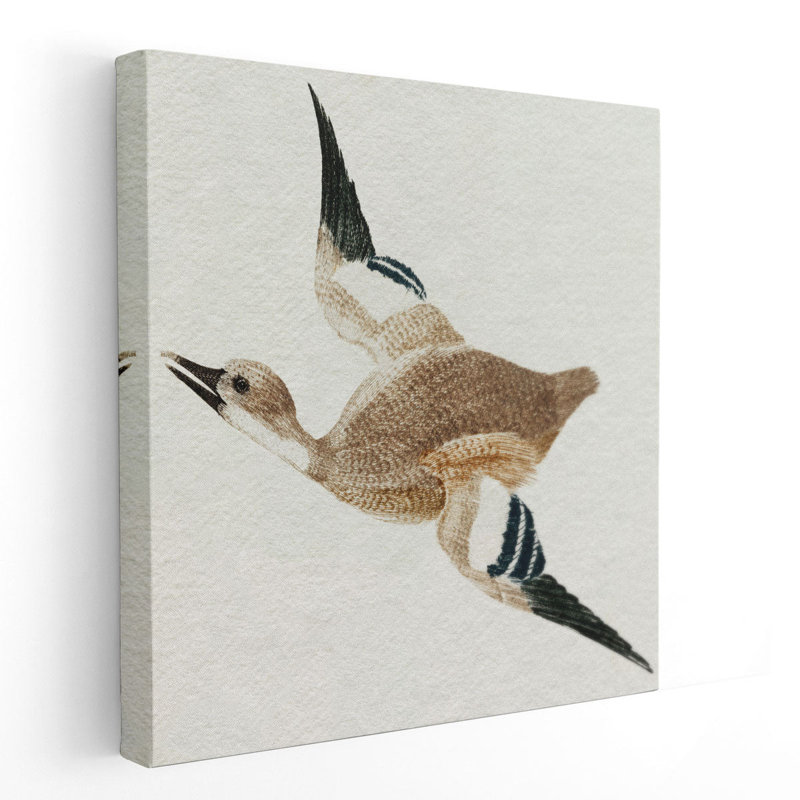 Flying Ducks II - reproduction d'art sur toile, H 20 po x l 20 po