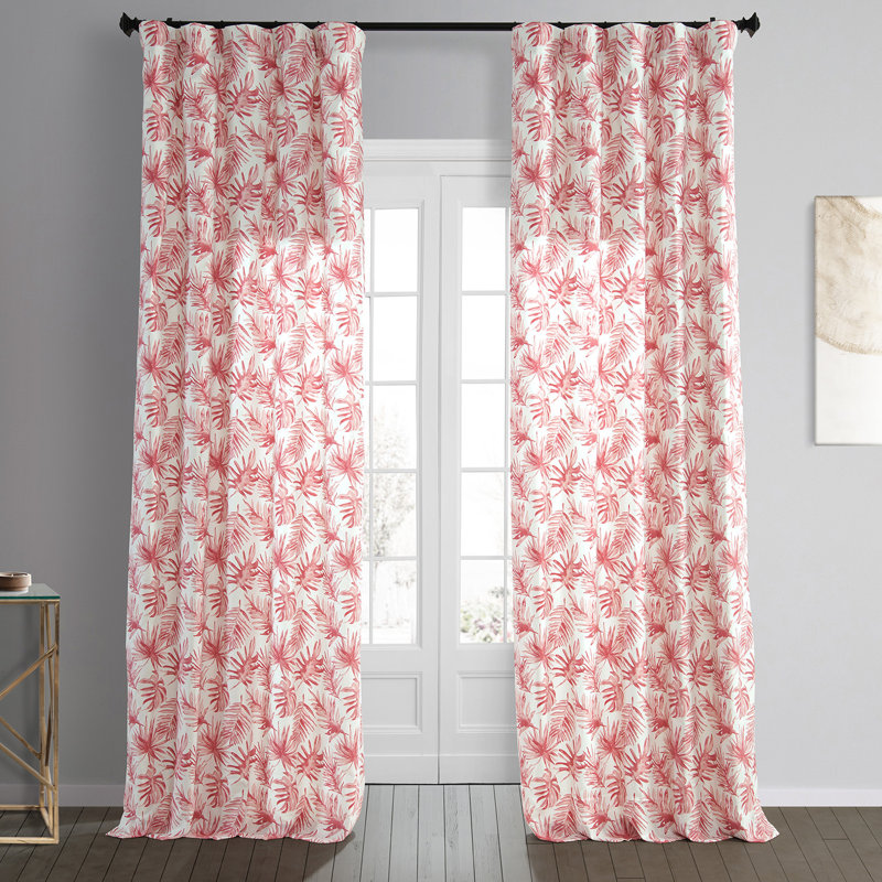 Rideaux obscurcissants en coton Gingras, L 50 po x L 108 po, Rouille