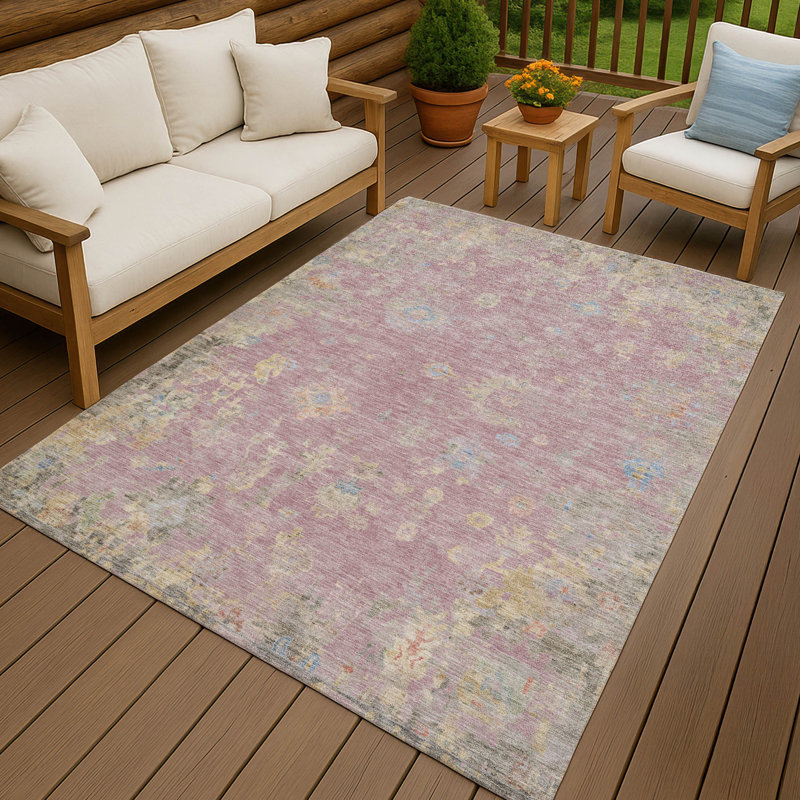 Machine Washable Indoor/Outdoor Chantille ACN2302 Global Rug, Rectangle 8' x 10'