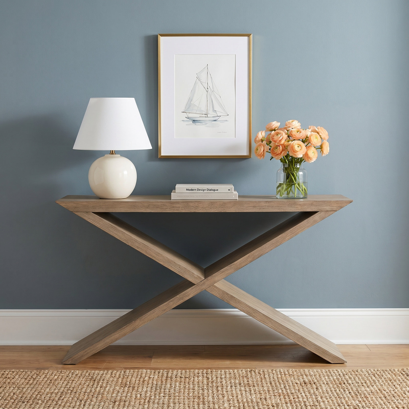 Baxley 60'' Solid Wood Console Table, Brown