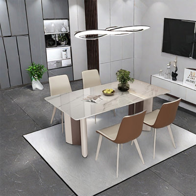 Modern simple rectangular dining table sets
