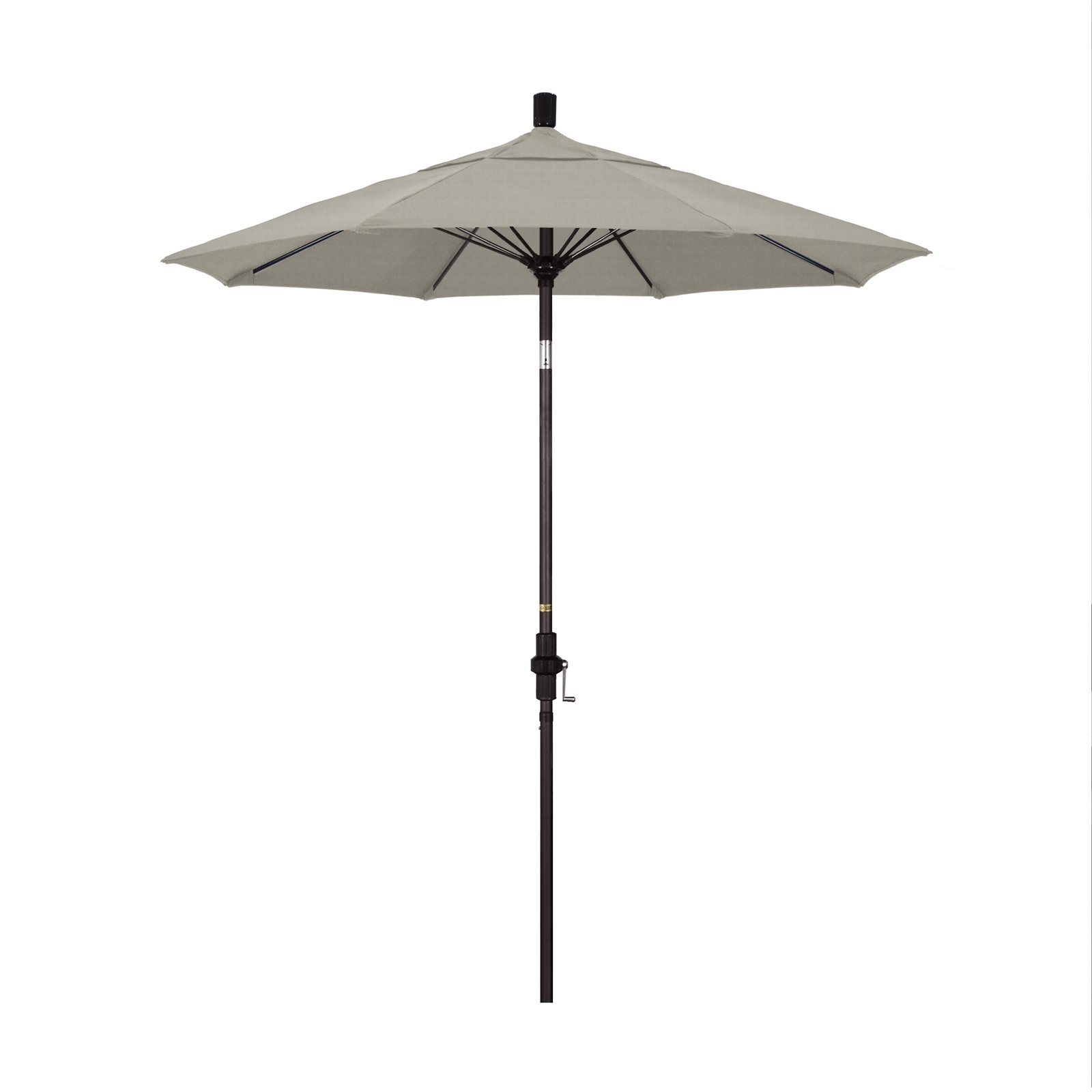 Brent 7.5' Sunbrella® Umbrella, Spectrum Dove Sunbrella® Plainweave, Bronze