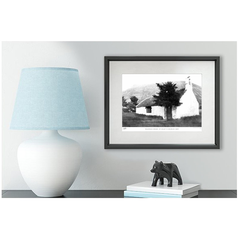 Wasdale Head, St Olaf's Church 1889 - Single Picture Frame Print, 45cm H x 60cm W x 2.3cm D