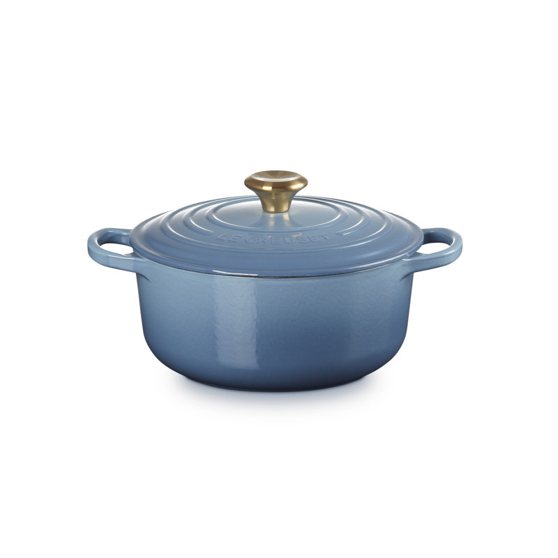 Le Creuset Cast Iron Round Casserole, Chambray, 20cm / 2.4L