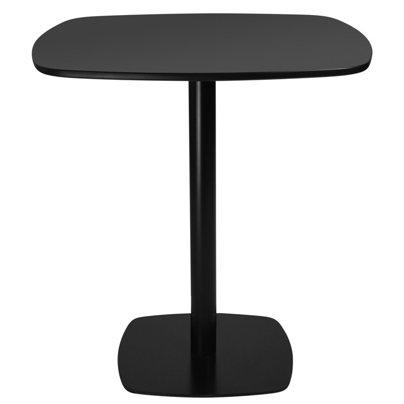 Table de salle à manger 27,56 "piédestal, Noir