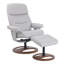 Fauteuil inclinable manuel pivotant rembourré avec repose-pieds - pivotant à 360 °, inclinable à 132 °-973416433