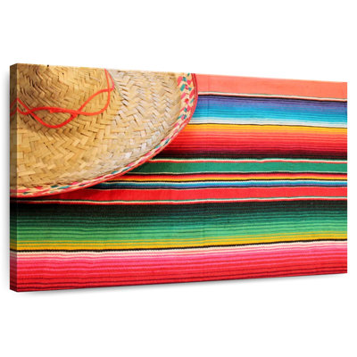 Poncho et sombrero mexicain Nicci