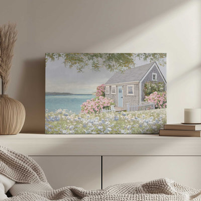 Sunset Cove Cottage by Amber Sterling Art Print