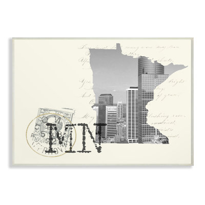«Minnesota noir et blanc, photographie sur papier crème» par Daphne Polselli