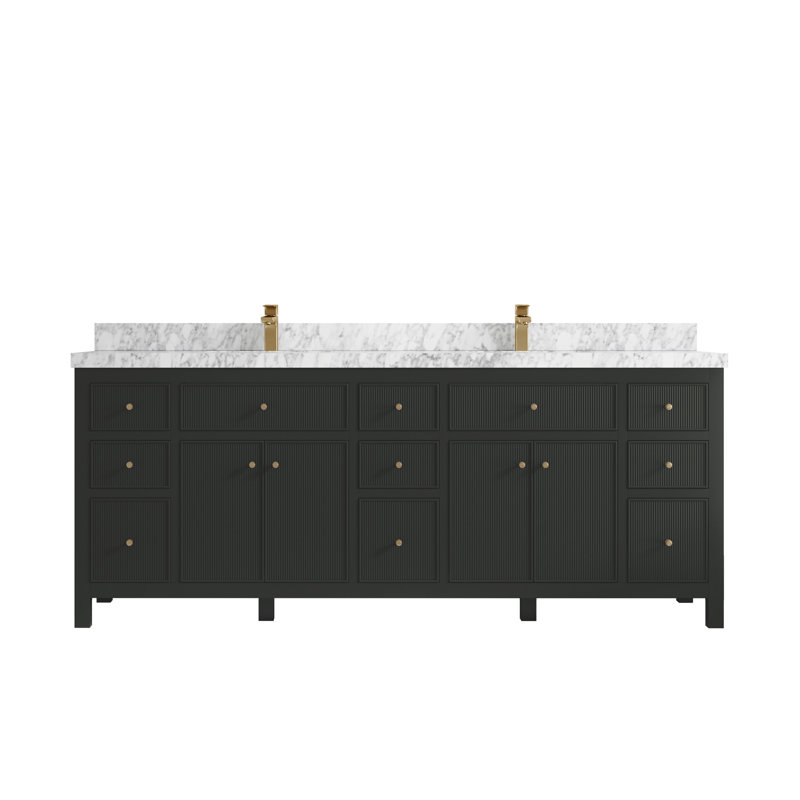 Sonoma X P 22 po De salle de bain double Quartz, Marbre de Carrare