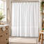 72 x 72 Inch PEVA Shower Curtain Liner with Magnetic Weights and Metal Grommets, White