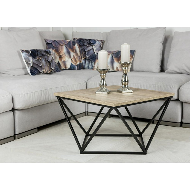 Flinders Frame Coffee Table, Black, Grey