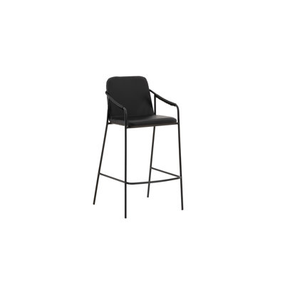 Emmet Upholstered Counter Stool with Metal Frame