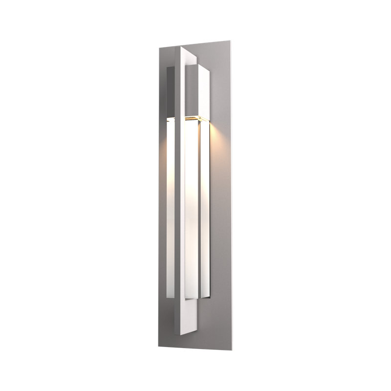Plafonnier encastré d'extérieur en aluminium 1 lumière Axis, Acier bruni côtier, H 15 po x l 4,6 po x P 2,9 po