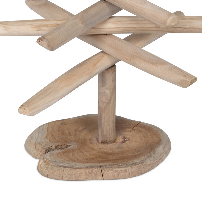Rustic Teak Wood Christmas Tree, 50 in., 25" H x 17.75" W x 10.25" D