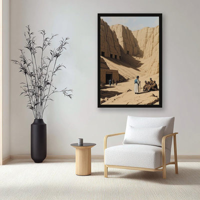 Canvas Wall Art Entrance to The Tombs Vintage Poster Print Home Decor