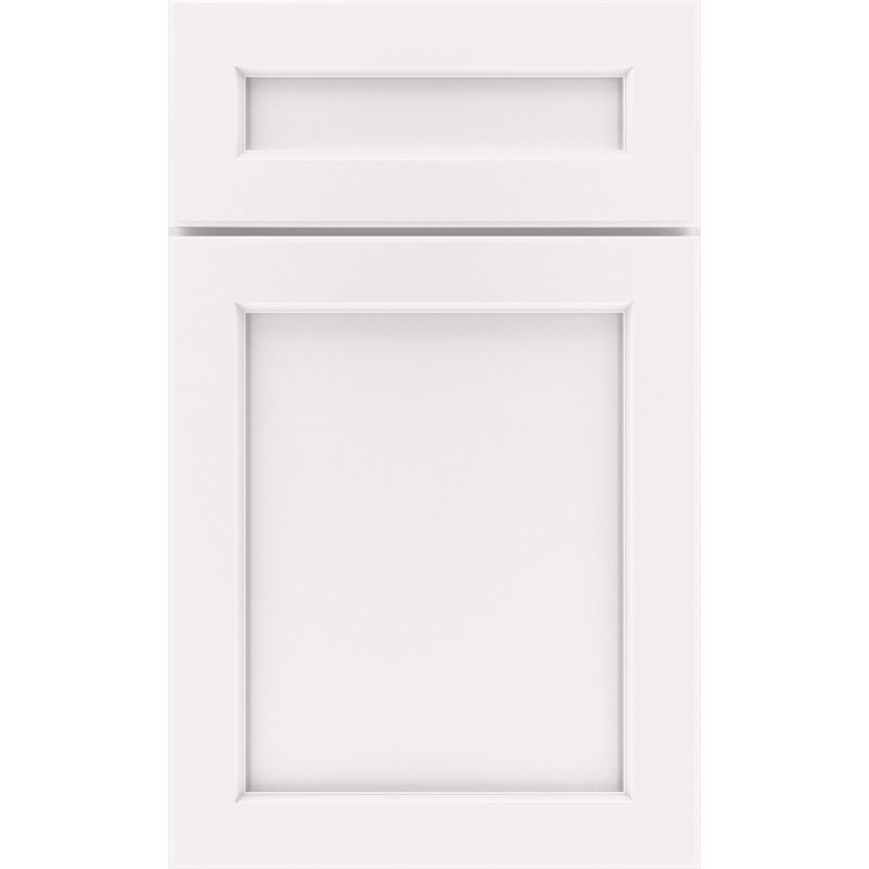 Dwelling Value Carabel Door Sample, White, Painted Hardwood
