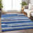 Premium Machine Washable Prisco Blue Rug-2132723773