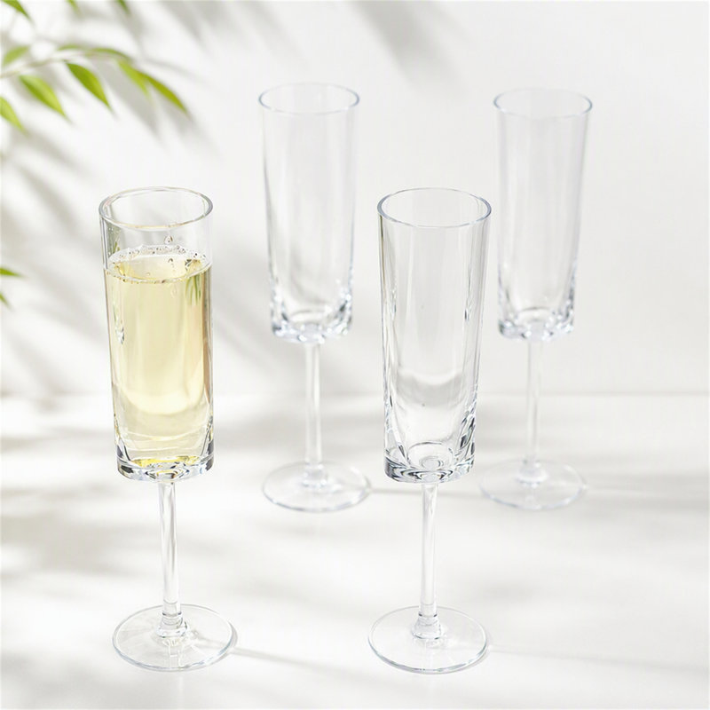Plastic Champagne Flutes Set of 4 (4oz)