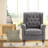 Angiolino Upholstered Button Tufted Small Accent Chair Armchair-1407721416