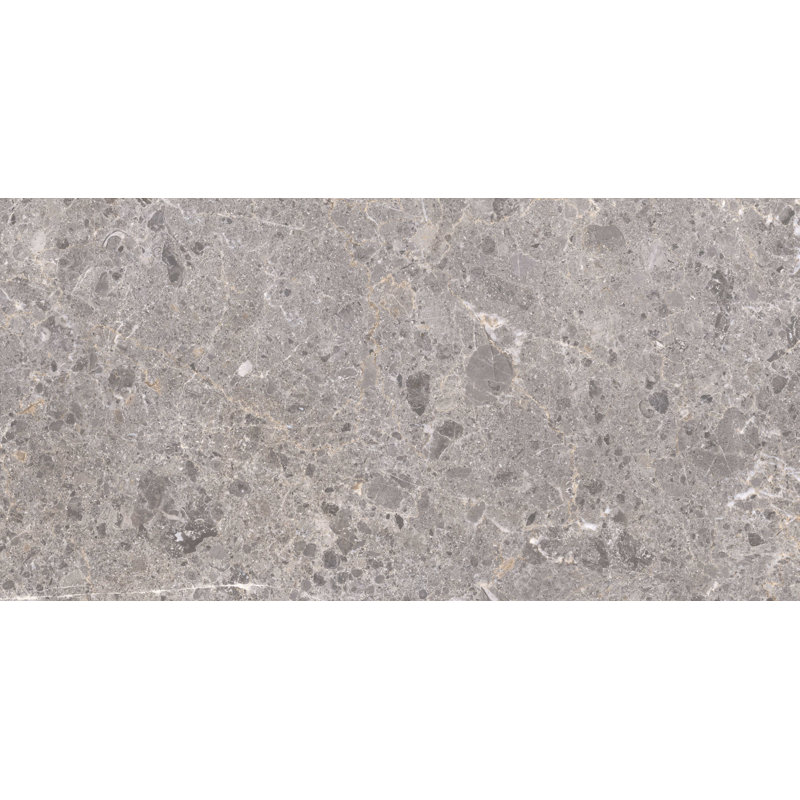 Carreau de porcelaine 24 po x 47 po Terrazzo, Gris clair