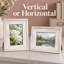 Cadre photo rustique en bois de 17,5 cm (6,9 po), convient aux photos de 10 x 15 cm (4 x 6 po), à accrocher au mur ou à poser sur une table - Paquet de 2-1935021226
