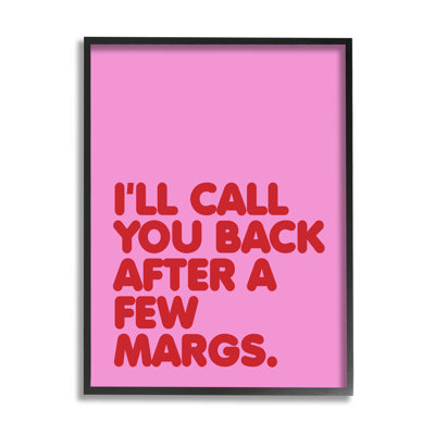 Call You Back Funny Phrase Floater Frame by House of Lulu