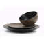 Waterside 24PC Black Pad Printing Dinner Set