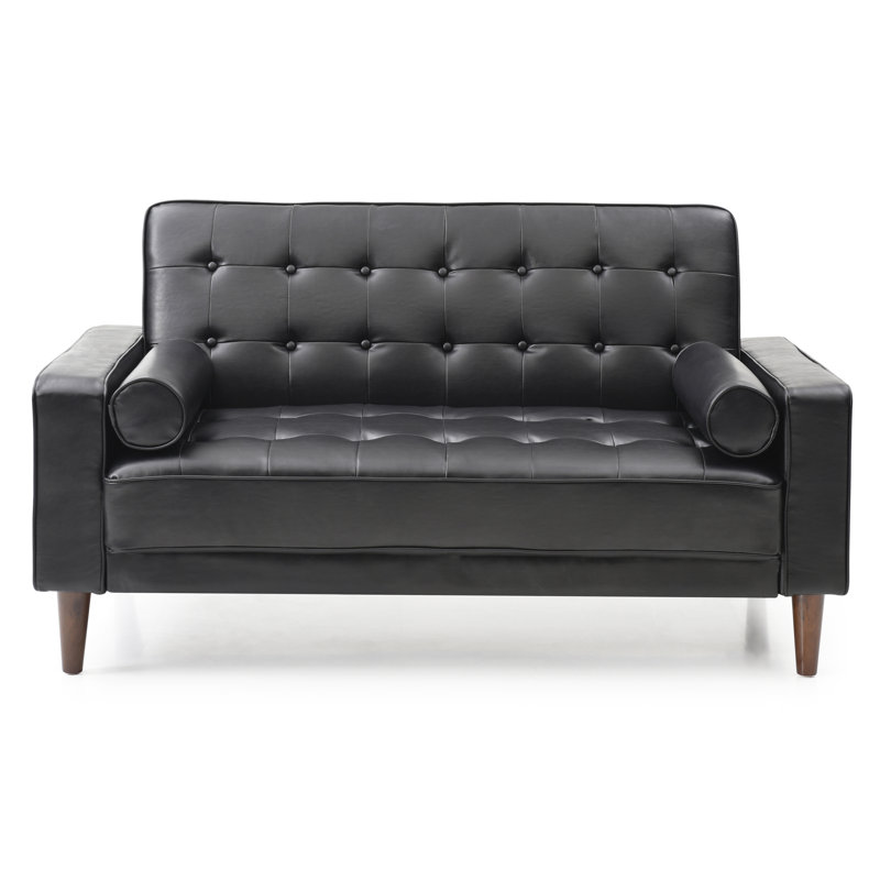 Andrews 60in Loveseat, Black