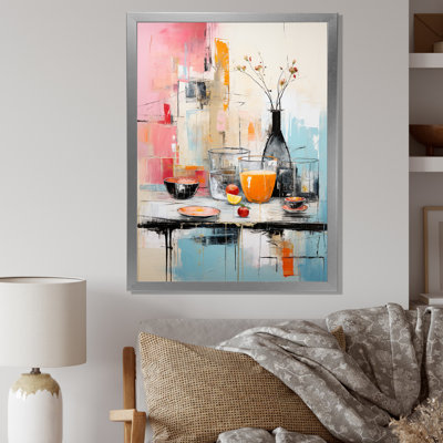 Art alimentaire sur toile, Abstrait de pique-nique alimentaire