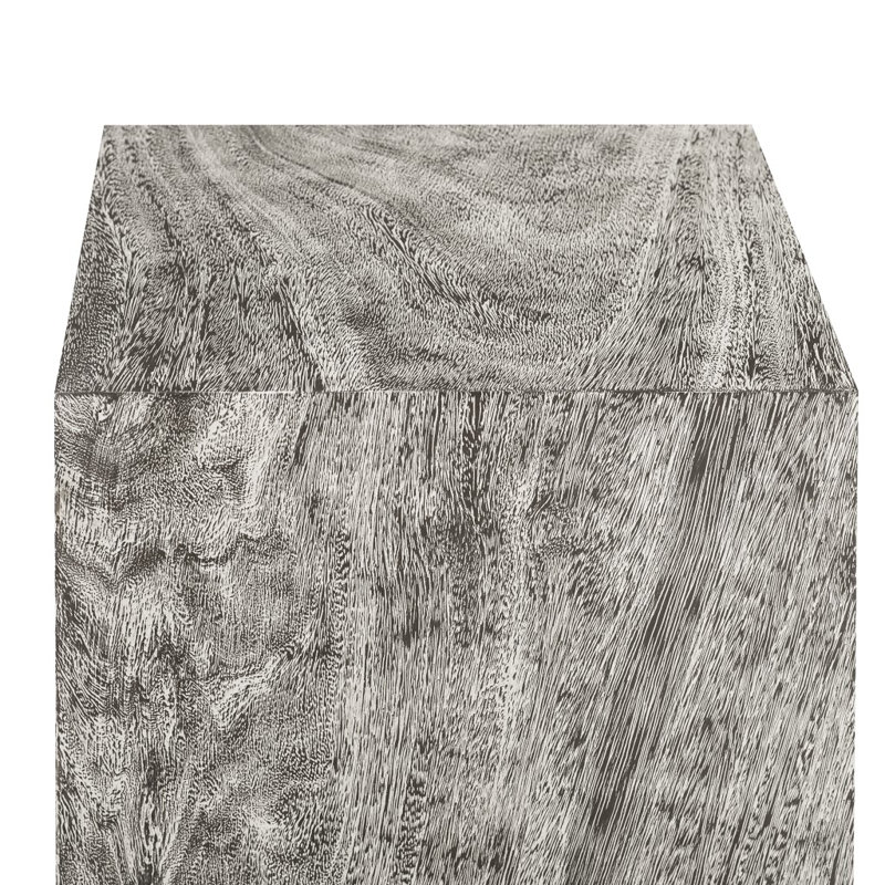 Pedestal Mitered Sculpture, 44" H x 14" W x 14" D, Gray