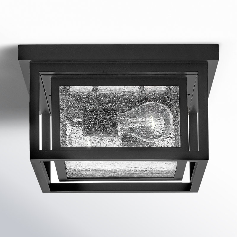 Kirton 2 - Bulb Outdoor Flush Mount, Black