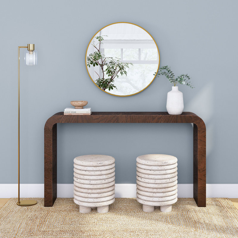 Arcata 56" Waterfall Wood Console Table, Espresso