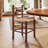 7Pcs Solid Wood Round Kitchen Dining Table Set With 6 Solid Wood Kitchen Side Chairs-1703038921