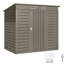 Outsunny 6 x 4FT Garden Shed Easy to Assemble Lockable Door Light Grey