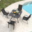 ENSEMBLE DE 4, CHAISE DE PORTE, JARDIN