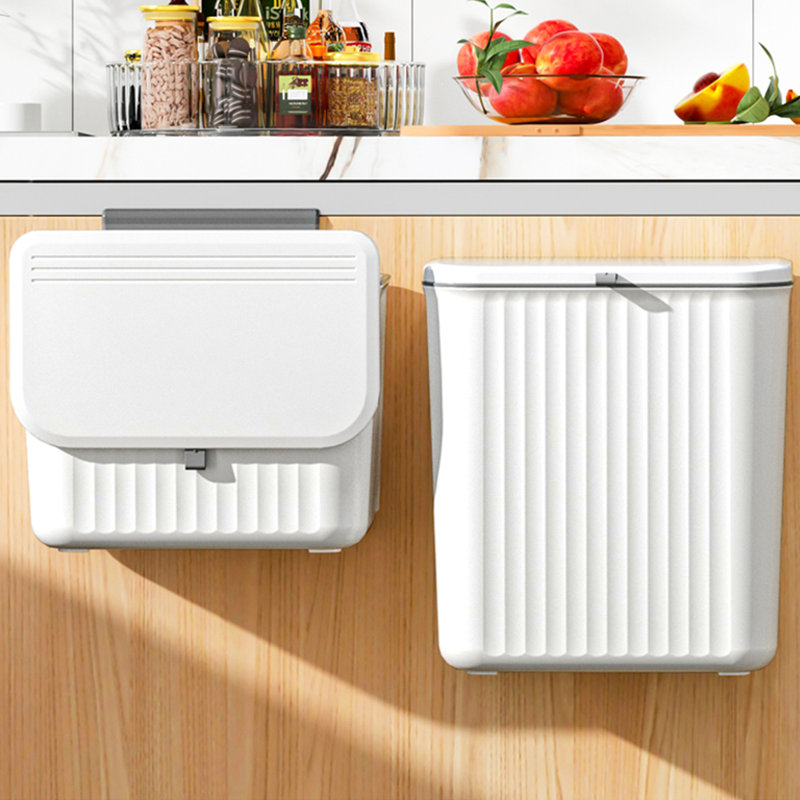PP Manual Lift Waste Bin - 7L, Grey