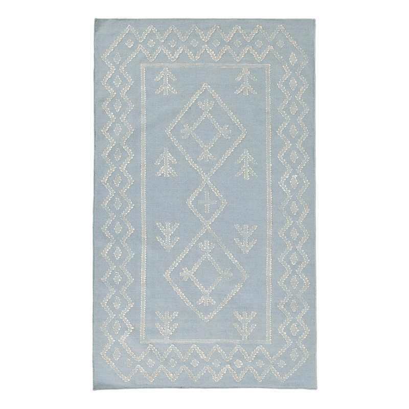 Lagos Wool Blend Accent Rug, Rectangle 2' x 3', Gray