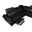 Genuine Leather Reclining Corner Sofa with Adjustable Headrests and Adjustable Armrest and Storage-449599725-449599721