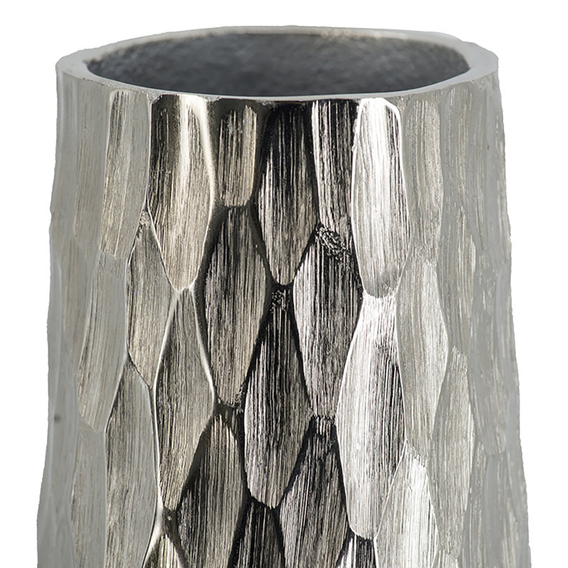 Metal Table Vase, 23.2" H x 7.5" W x 7.5" D