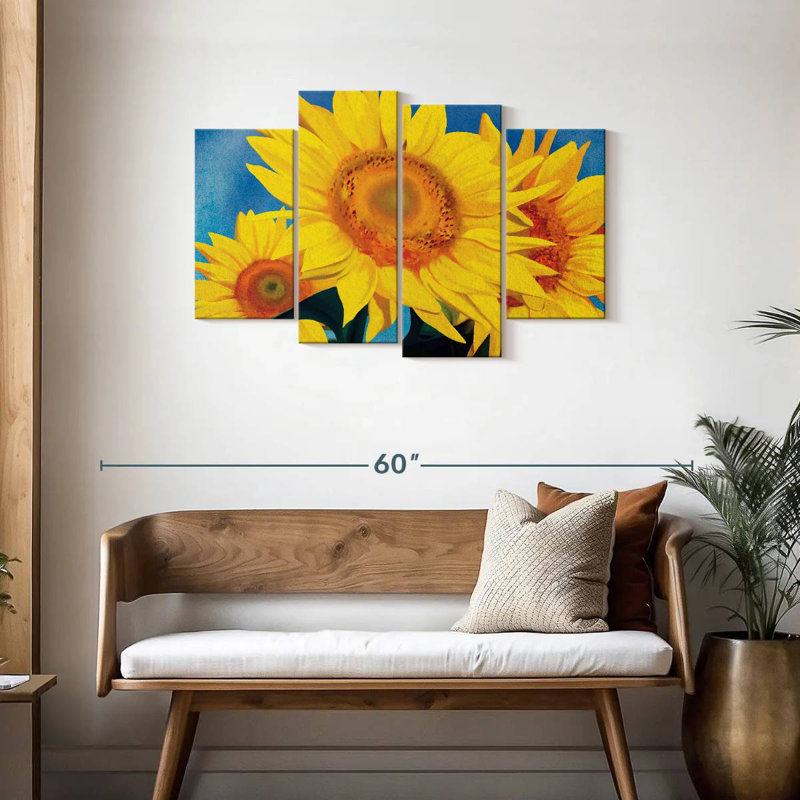 Harnek Sunflower Impressionist, 27" H x 43" W