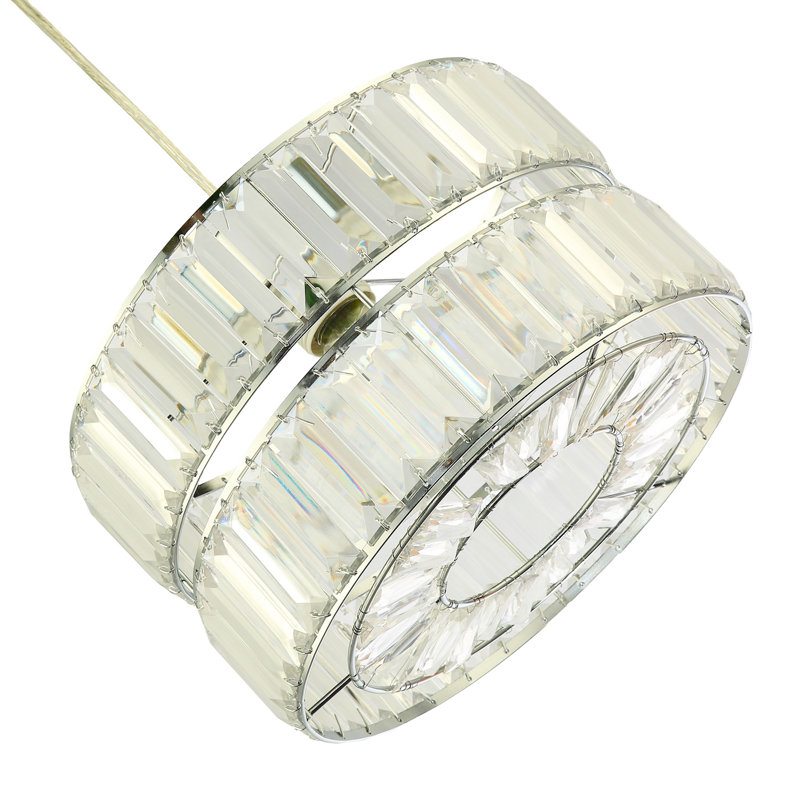 15cm H Metal Drum Pendant Shade ( No Direct Attachment Method ) in Silver