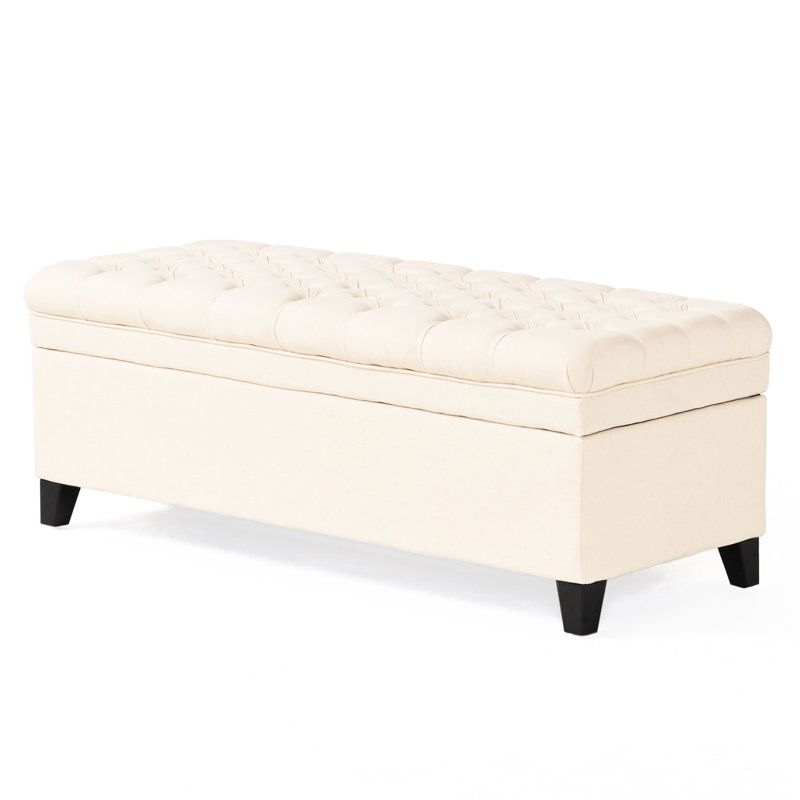 Beige contemporain - Combine style et fonctionnalité avec le tissu de rangement, un design doux et élégant pour les sièges