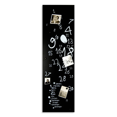 Perpetual Calendar Magnetic Wall Mounted Photo Memo Board
