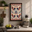 Four Roosters Grid Eclectic - Wrapped Canvas-1189621120-1189621177